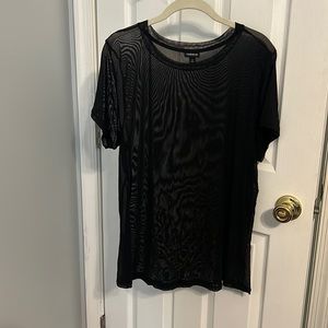 Short sleeve mesh (see through) shirt